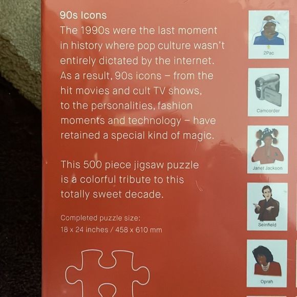 500  🧩 pieces- 90s Icons Puzzle 🆕 - Picture 3 of 6